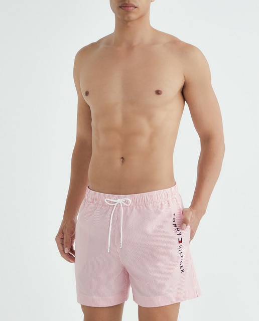 Imagen 0 de Bañador tipo bóxer con estampado de rayas verticales