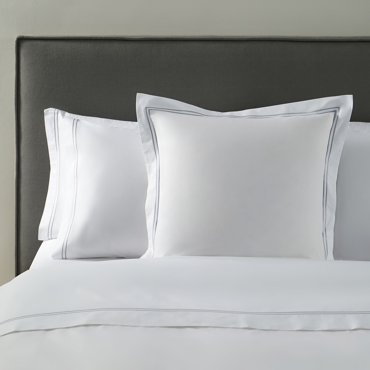 Juego de funda nórdica percal algodón egipcio 400 hilos Hotel El Corte Inglés Gris-5