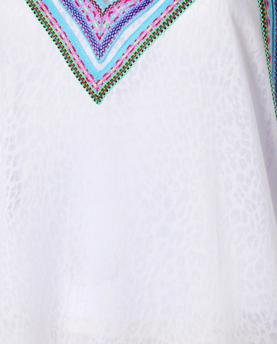 Kaftan Comprido Liso Branco-4