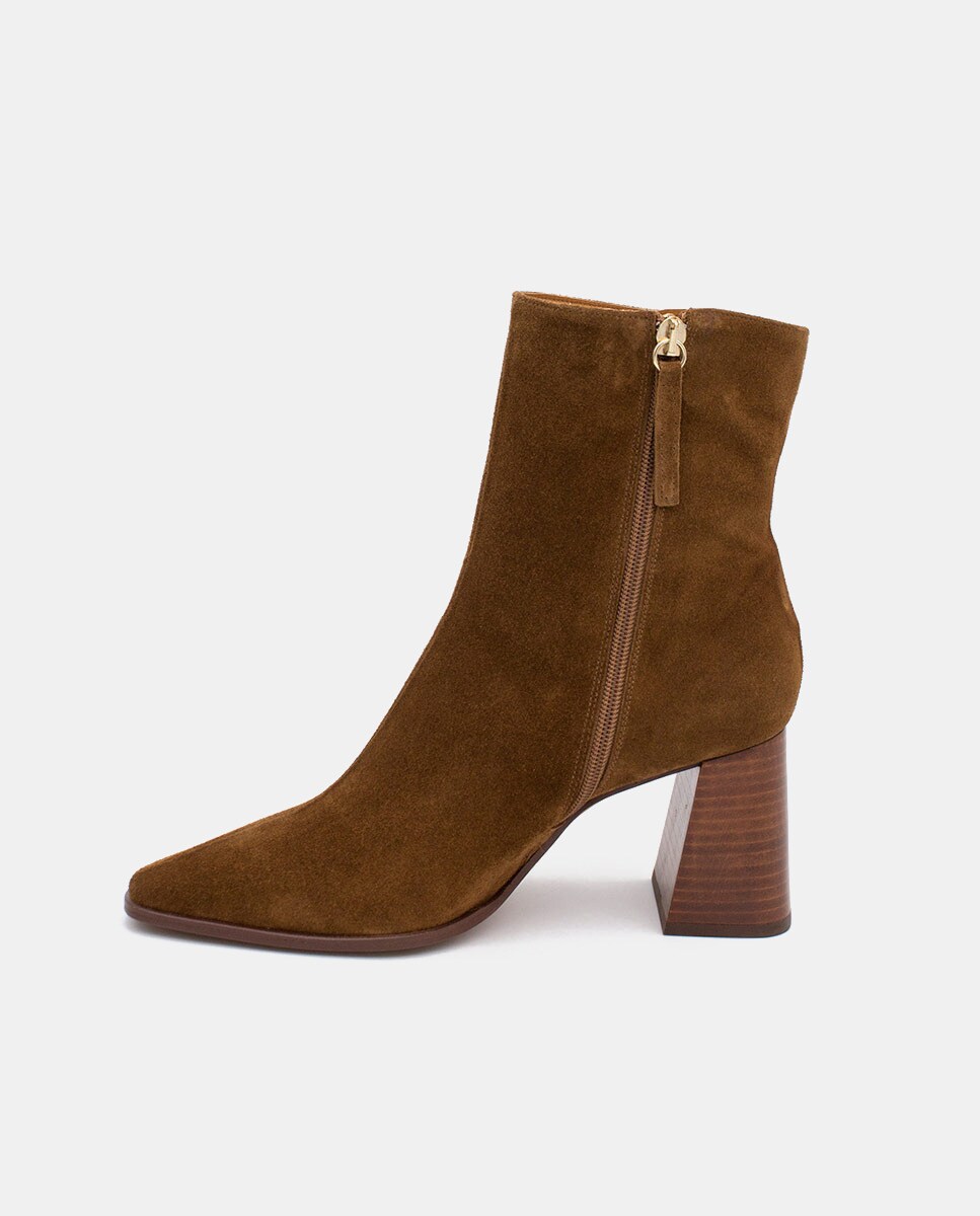 Botins Trimia em Croute com Salto de Bloco Couro-4