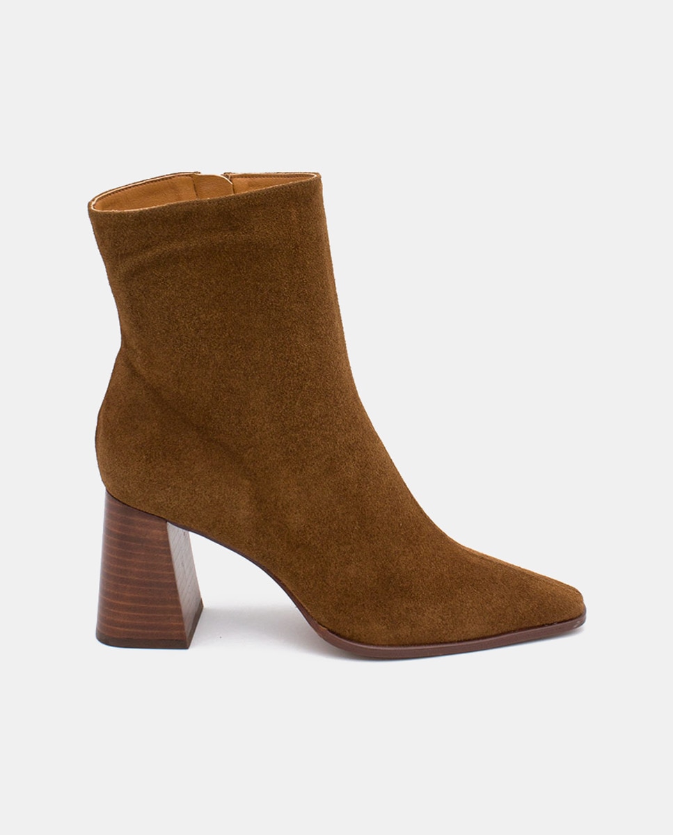 Botins Trimia em Croute com Salto de Bloco Couro-1