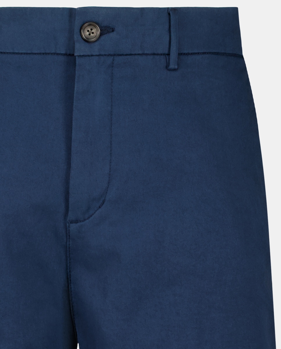 Bermudas Básicas sem Pregas Azul-marinho-5