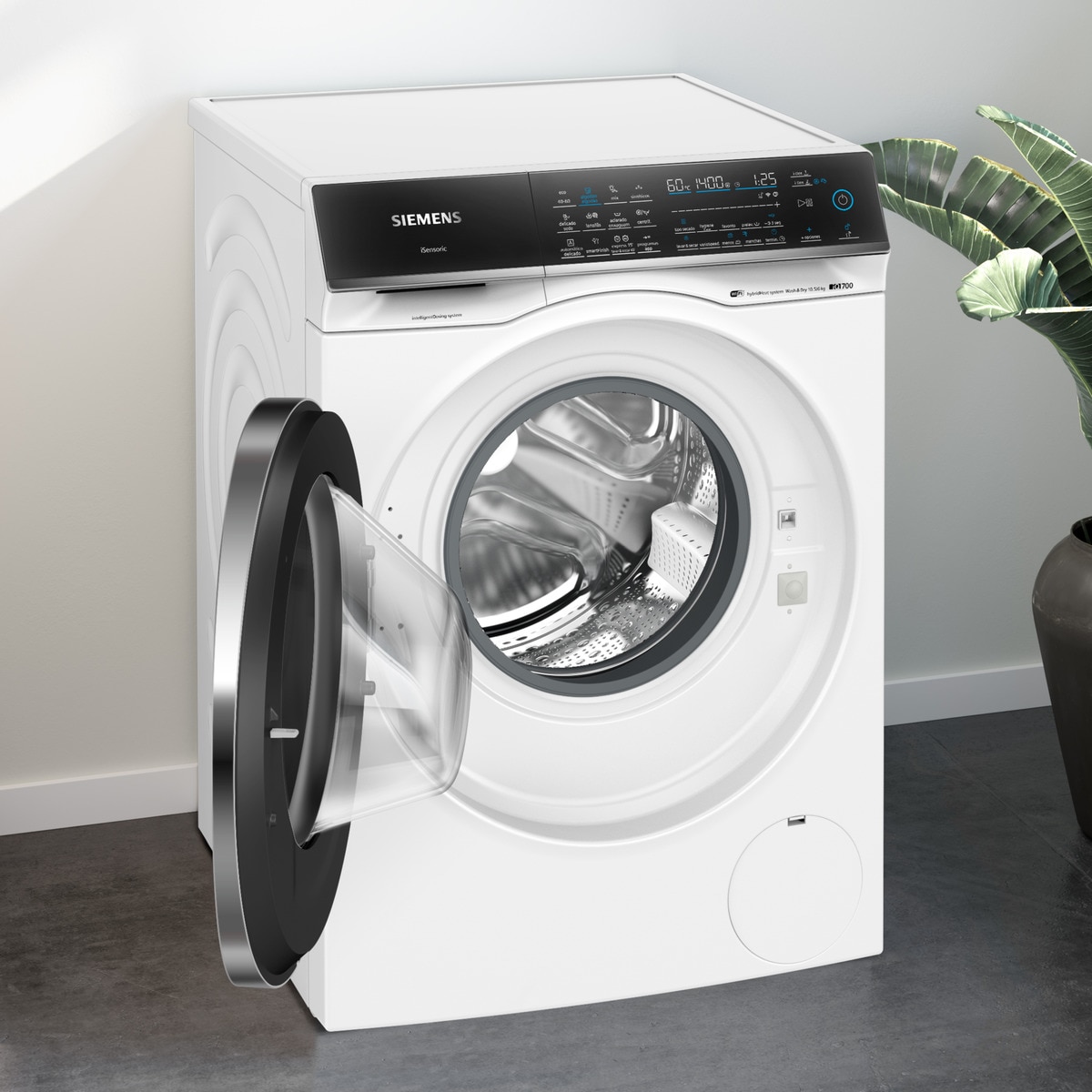Lavadora secadora Siemens 10,5 kg / 1.400 rpm, i-Dos - WN54C2A0ES Blanco-9