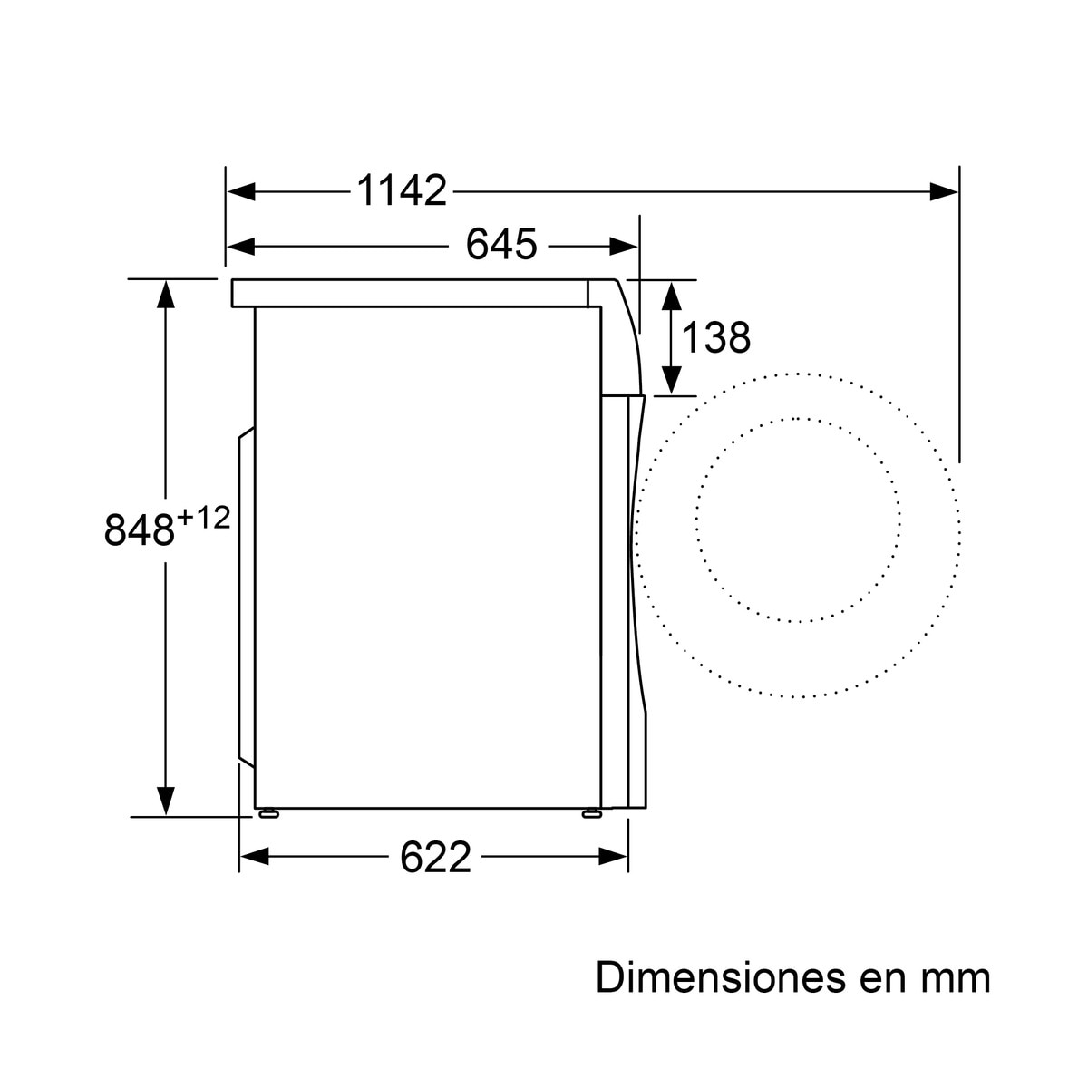 Lavadora secadora Siemens 10,5 kg / 1.400 rpm, i-Dos - WN54C2A0ES Blanco-8