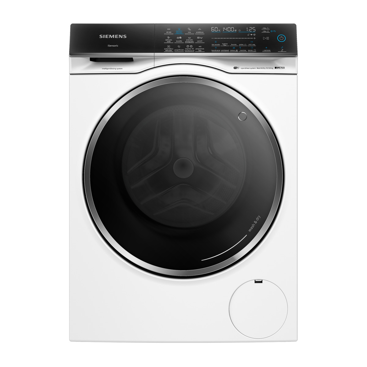 Lavadora secadora Siemens 10,5 kg / 1.400 rpm, i-Dos - WN54C2A0ES Blanco-3