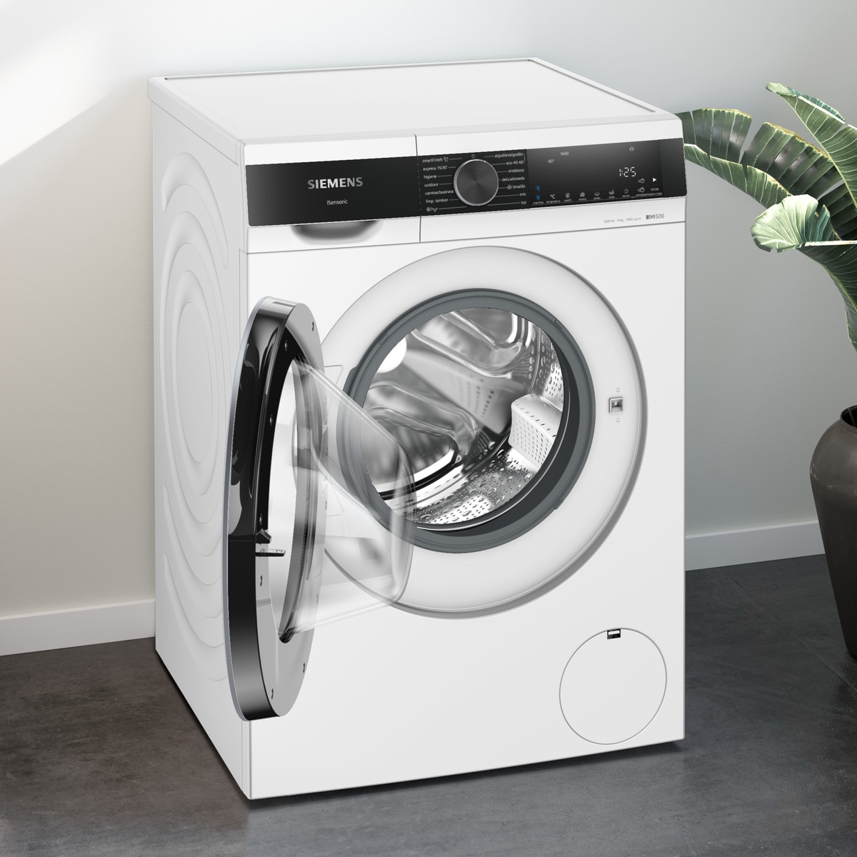Máquina de Lavar Roupa Siemens iQ500 WG44G2ZAES Carga Frontal de 9 Kg e 1400 rpm - Branco Branco-7