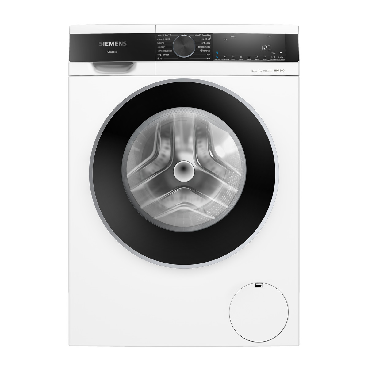 Máquina de Lavar Roupa Siemens iQ500 WG44G2ZAES Carga Frontal de 9 Kg e 1400 rpm - Branco Branco-1