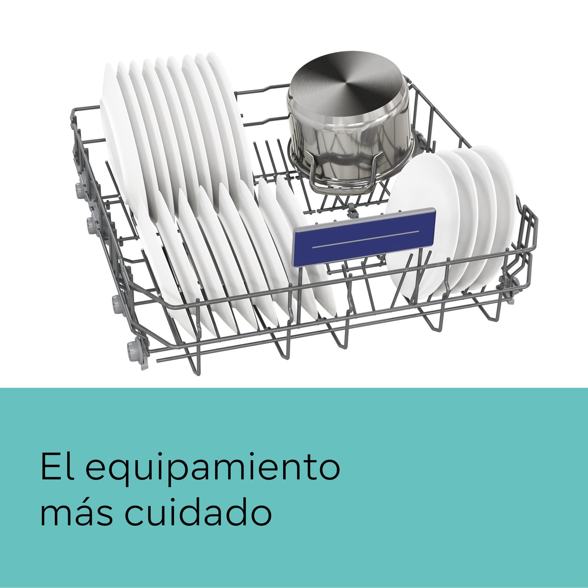Lavavajillas Siemens 14  servicios, Bandeja Cubiertos para cubiertos, 60 cm - SN23HI02ME Acero Inox-4