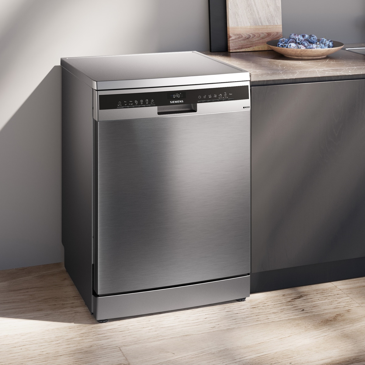 Lavavajillas Siemens 14  servicios, Bandeja Cubiertos para cubiertos, 60 cm - SN23HI02ME Acero Inox-9