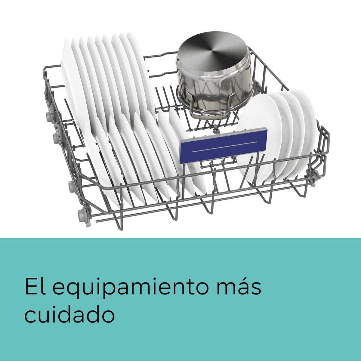 Lavavajillas Siemens 14 servicios, Bandeja Cubiertos para cubiertos , 60 cm - SN23HW02ME Blanco-4