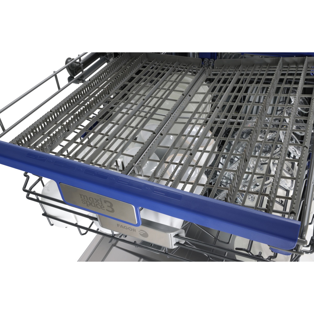 Lavavajillas Fagor 14 servicios, Bandeja para cubiertos, 60 cm - 4LVF-635ADX Inox-14