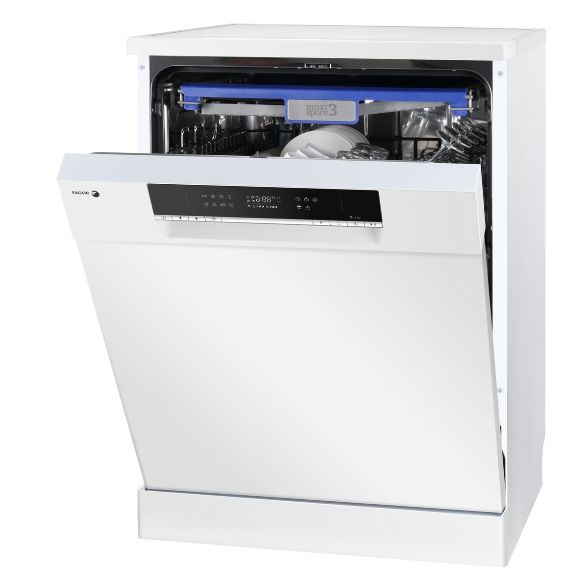 Lavavajillas Fagor 14 servicios, Bandeja para cubiertos, 60 cm - 4LVF-635AD Blanco-6