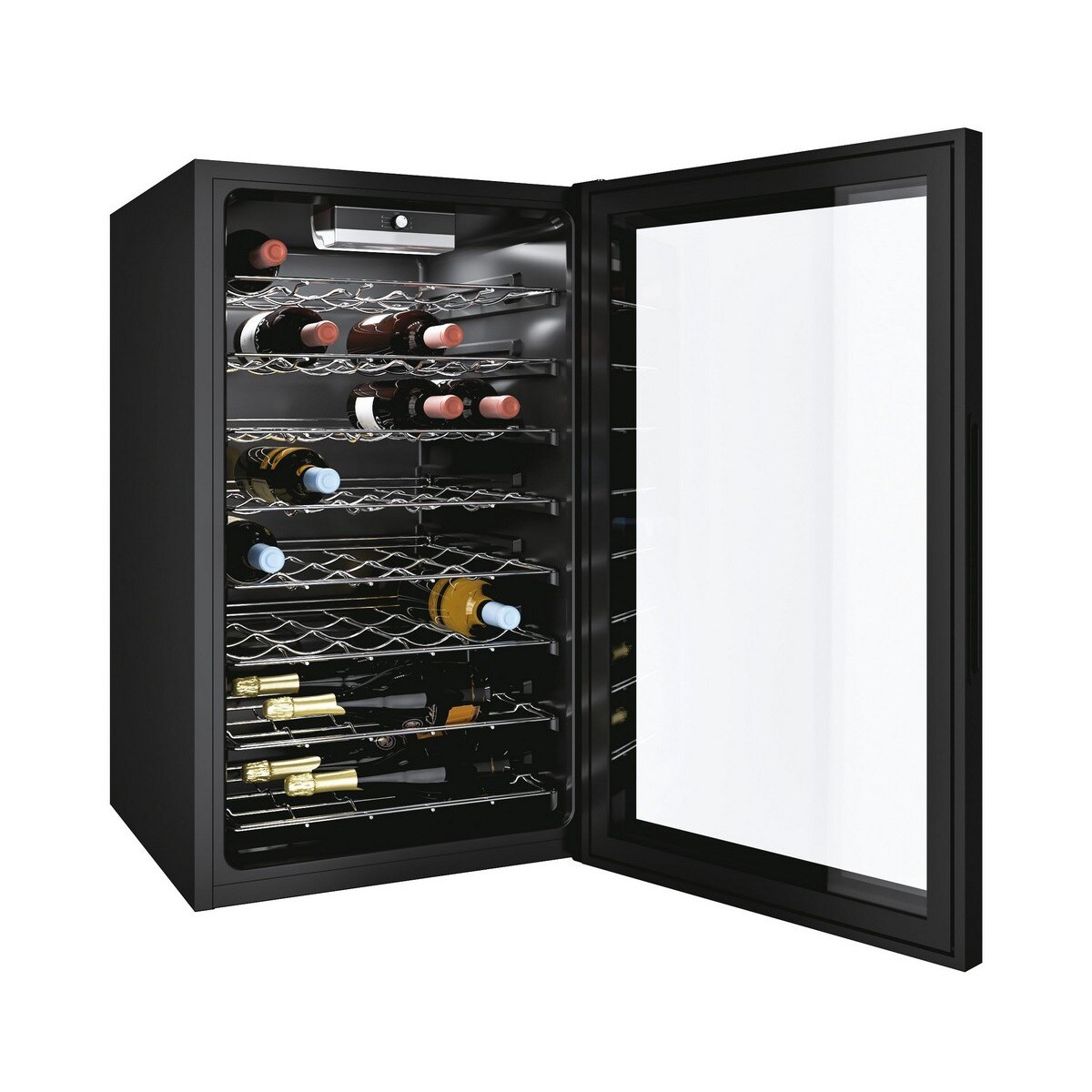 Garrafeira Candy DiVino CWC 150 EM/NF Capacidade de 41 Garrafas Standard - Preto Preto-2