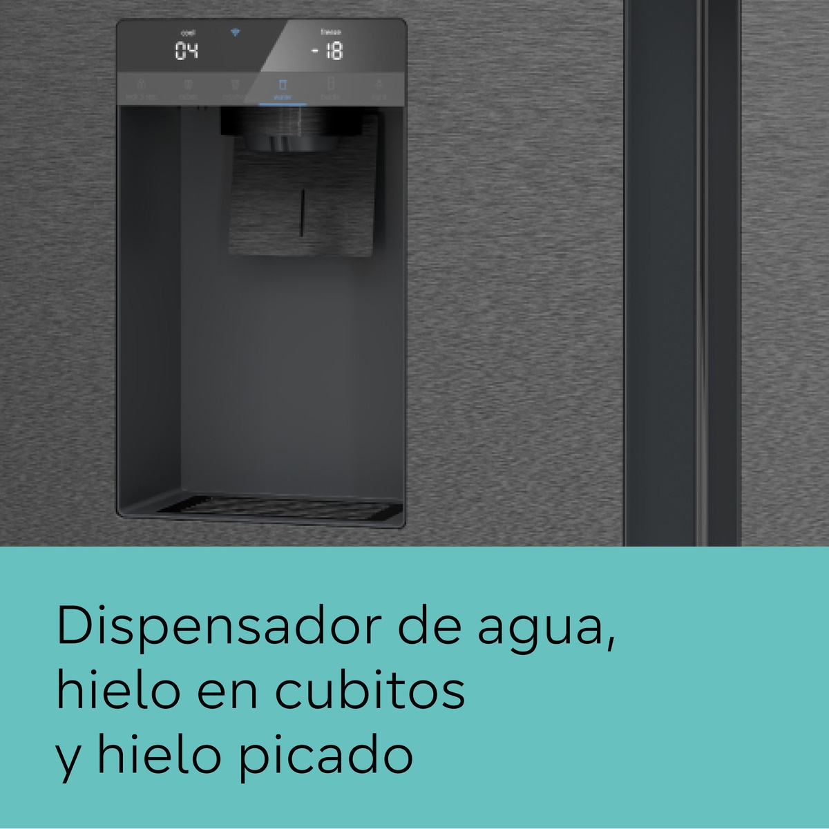 Frigorífico americano Siemens Total No Frost, con dispensador - KF96DPXEA Dark-7