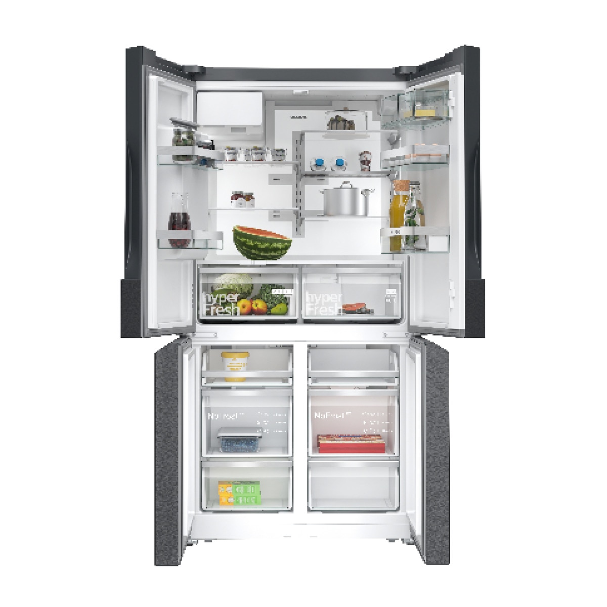 Frigorífico americano Siemens Total No Frost, con dispensador - KF96DPXEA Dark-2