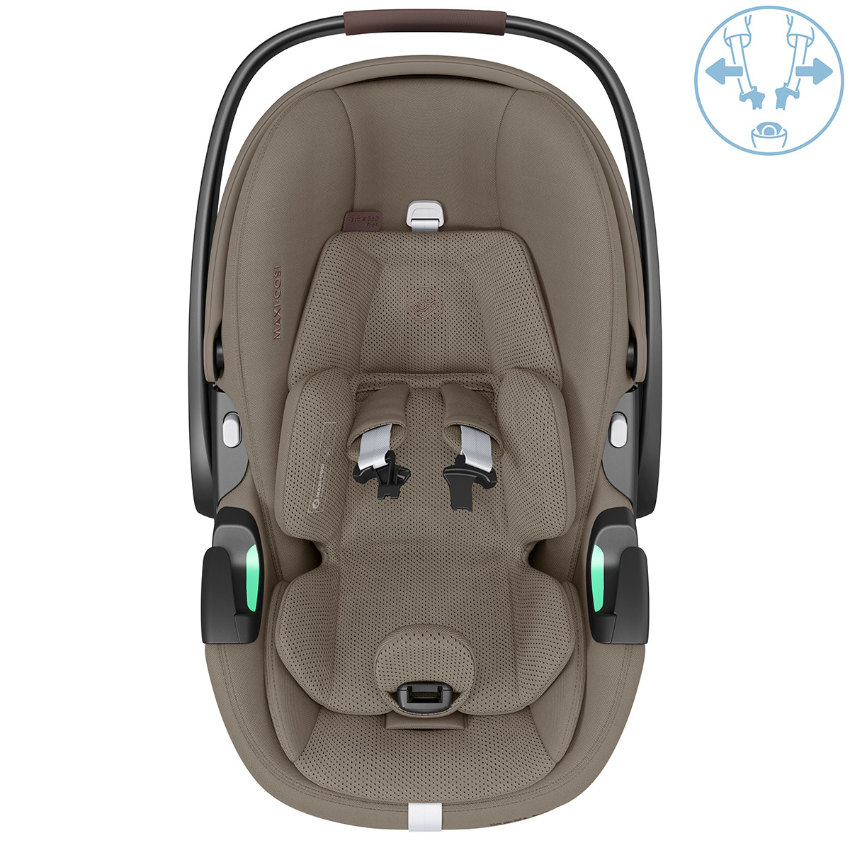 Cadeira Auto Pebble 360º Pro i-Size - 40x83 cm Castanho-31