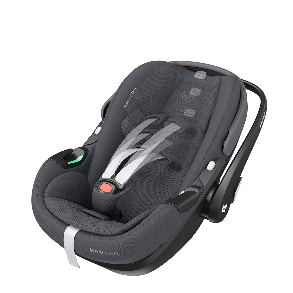Cadeira Auto Pebble 360º Pro i-Size - 40x83 cm Cinzento-escuro-14