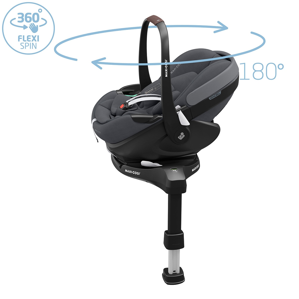 Cadeira Auto Pebble 360º Pro i-Size - 40x83 cm Cinzento-escuro-5