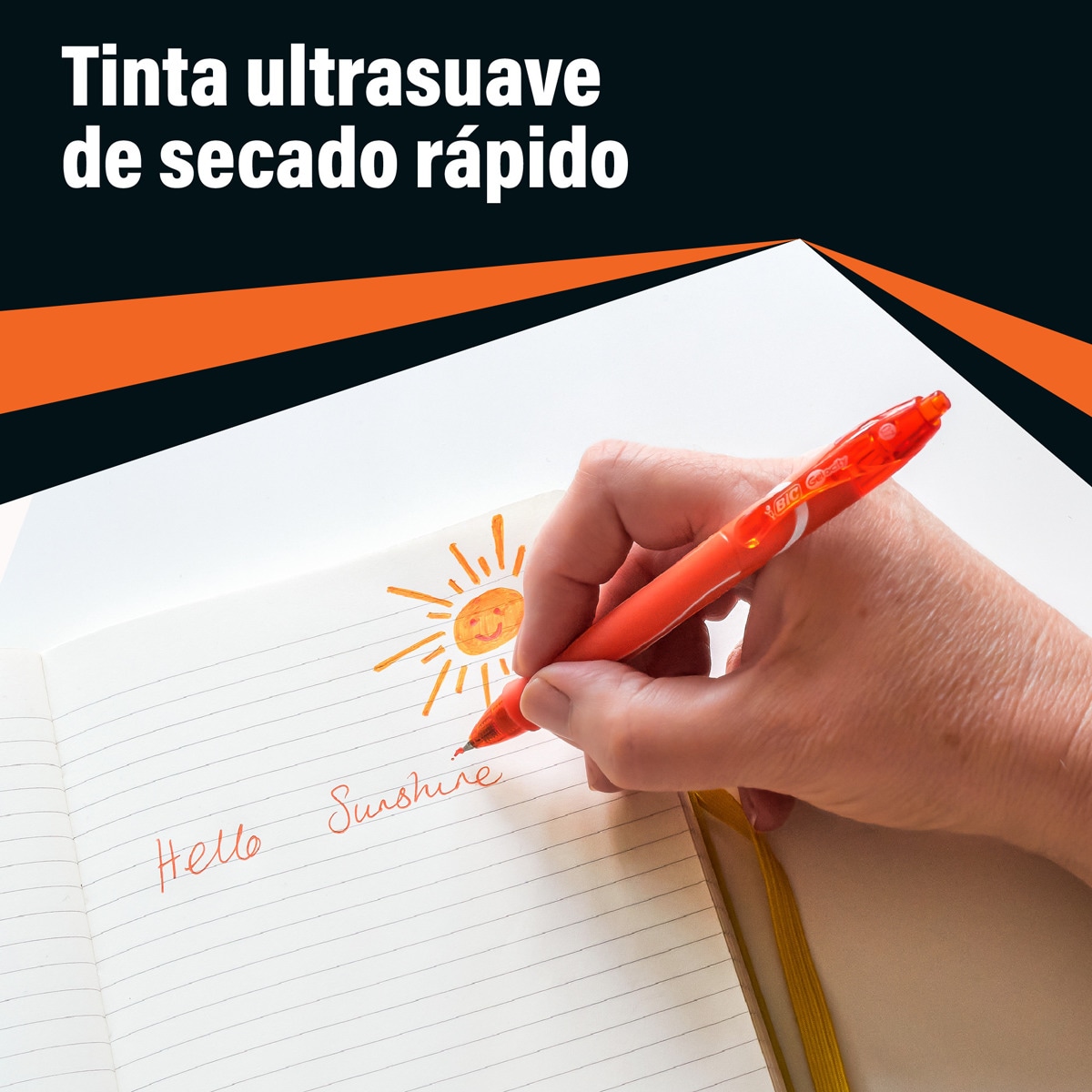 Bolígrafo gel Quick Dry BIC 3 unidades 3