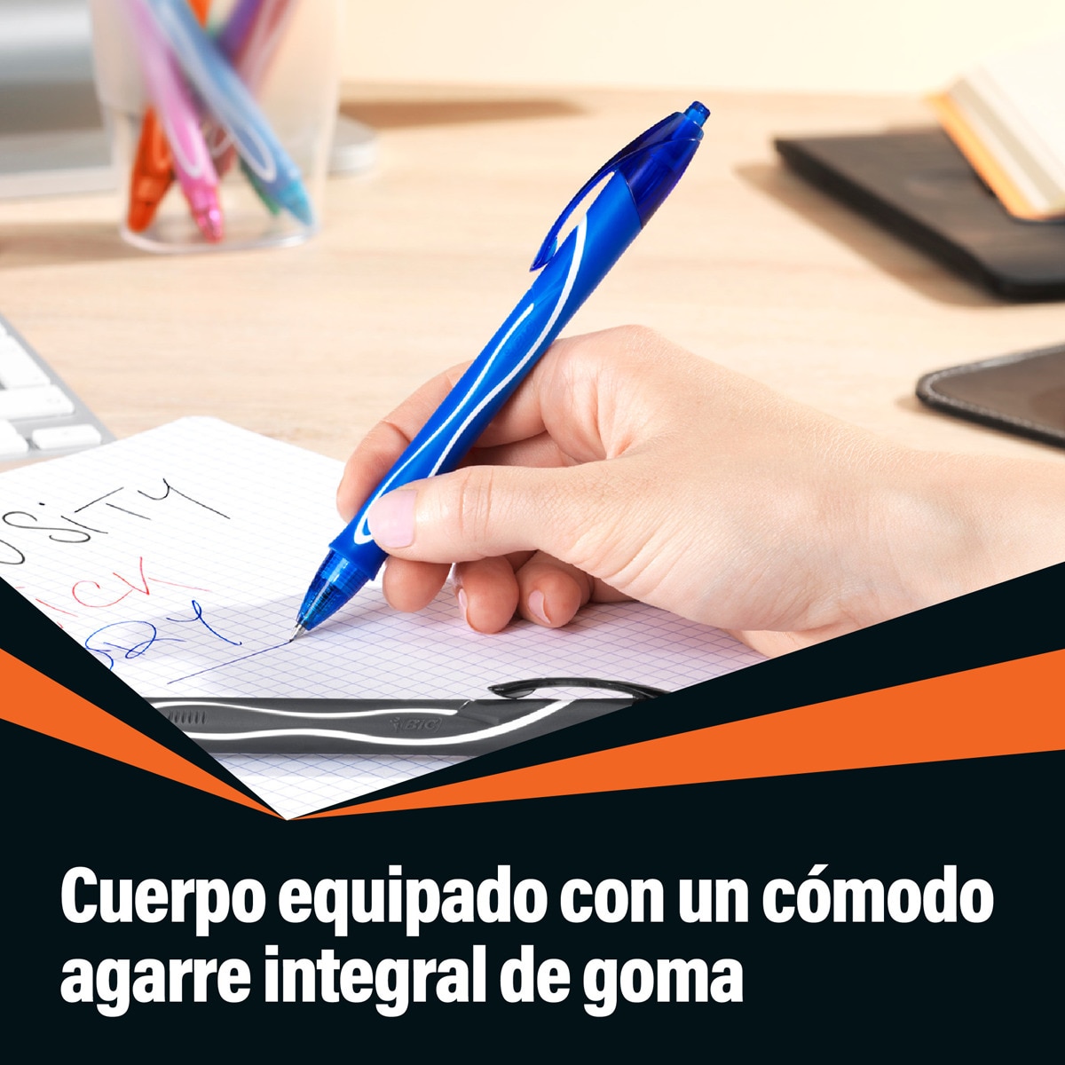 Bolígrafo gel Quick Dry BIC 3 unidades 2