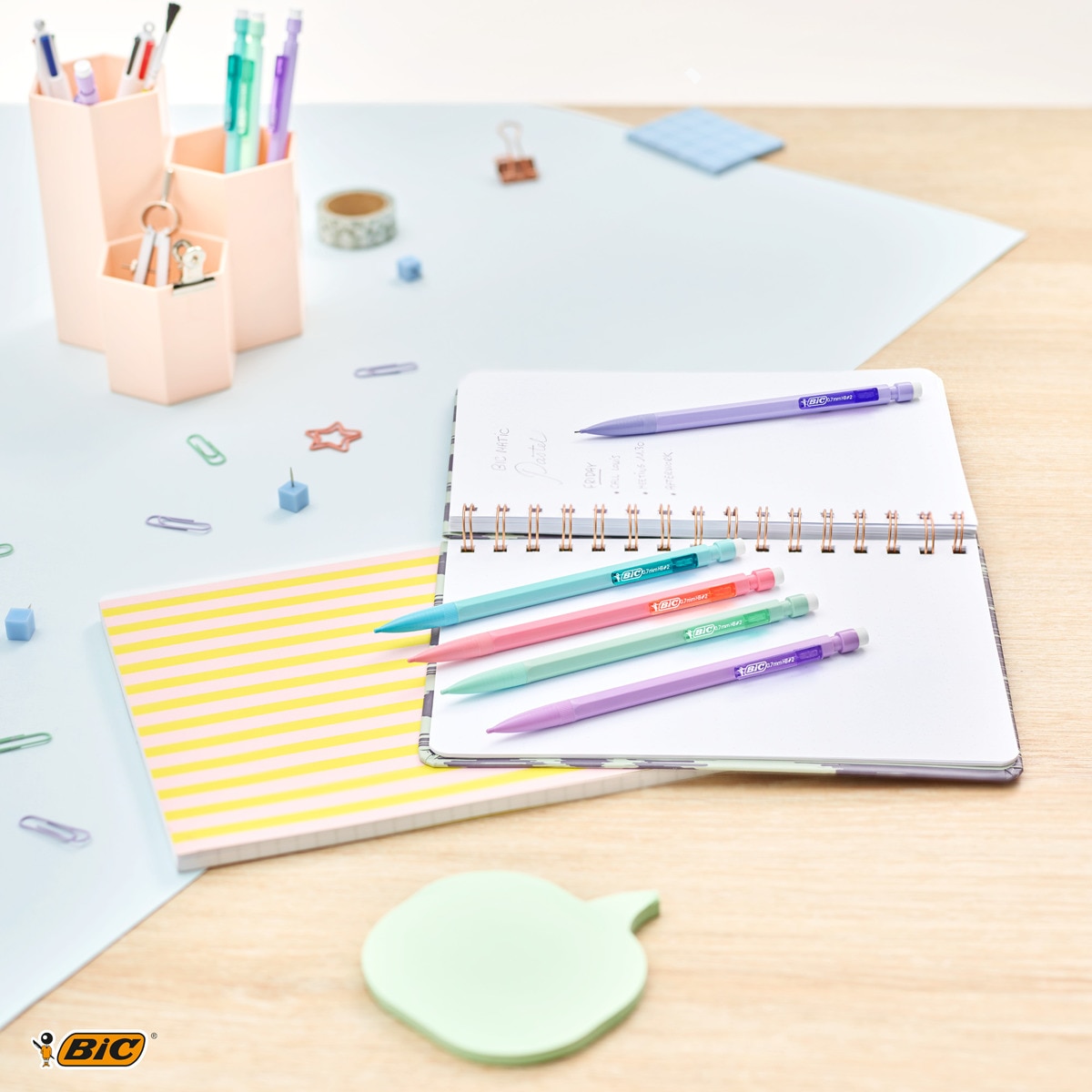 Blister de 5 Portaminas Matic Pastel BIC Multicolor-6