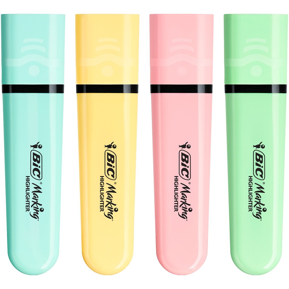 Fluorescente flat pastel BIC 4 unidades 2