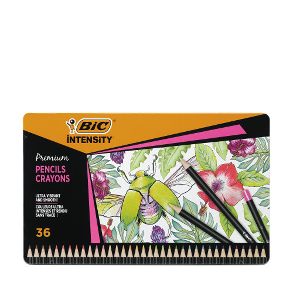 Imagen 0 de Lápiz colorear Intensity BIC caja metálica de 36