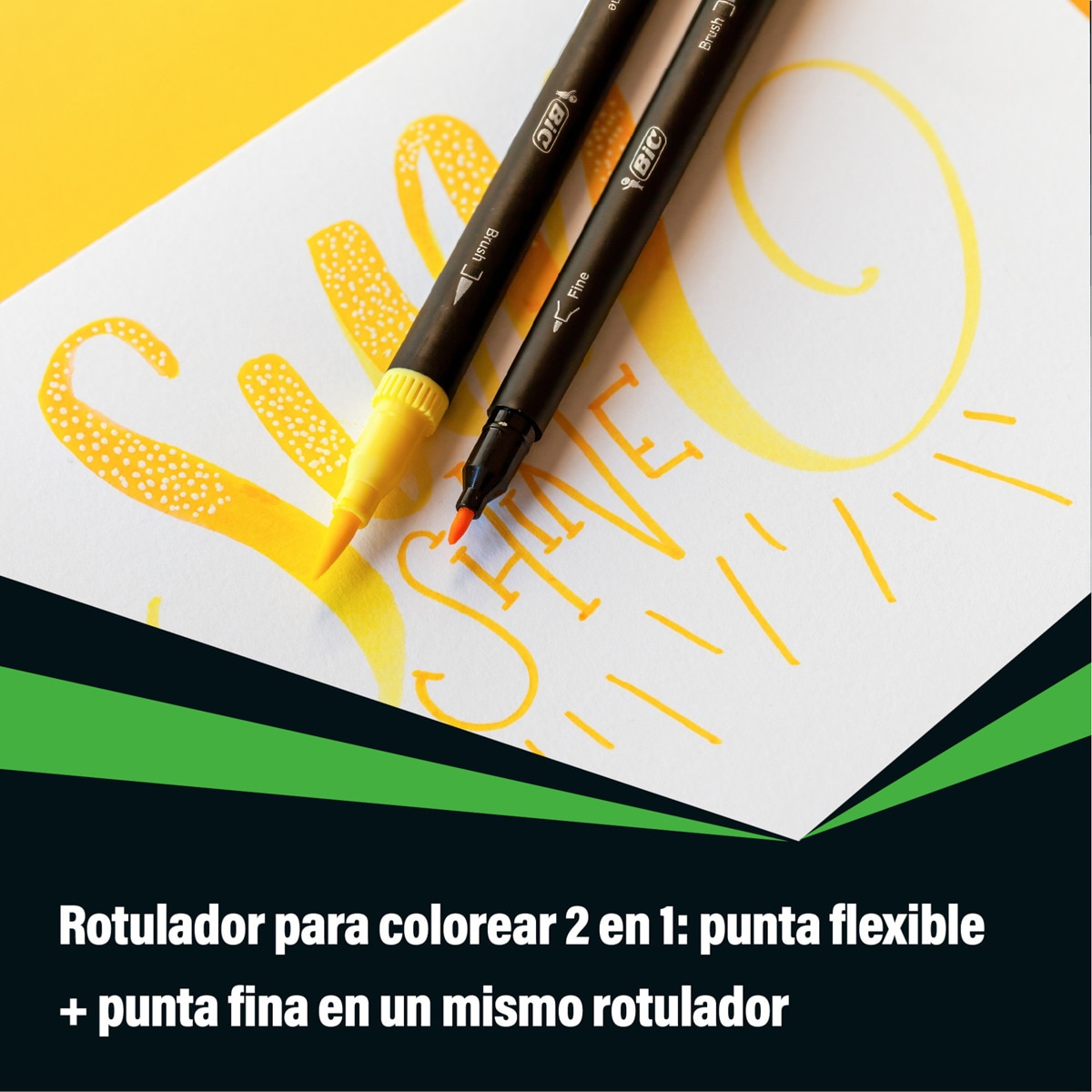 Pack regalo Intensity BIC 6 rotuladores + 10 postales 3
