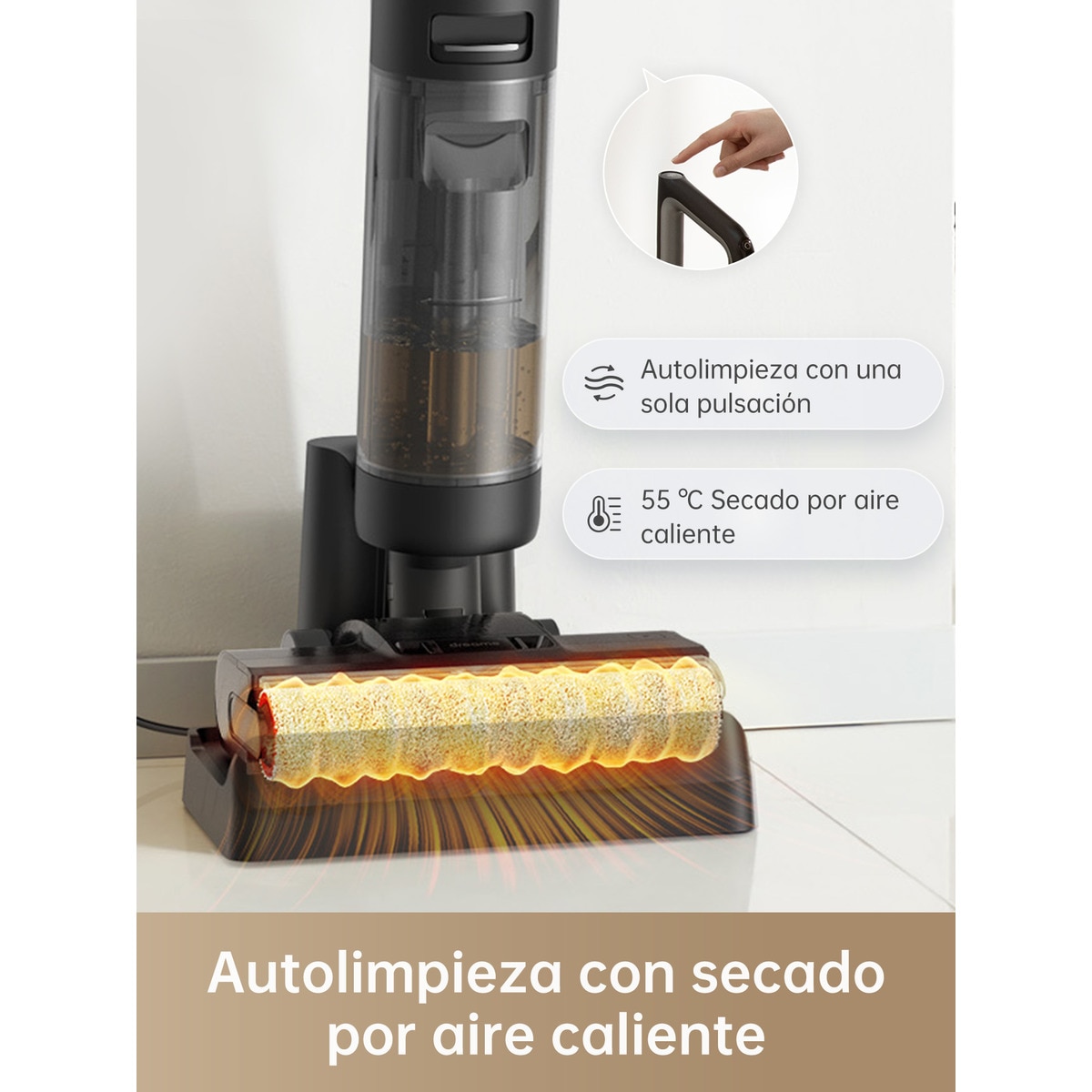 Aspirador de escoba recargable Dreame H12 Pro en seco y húmedo Negro-4