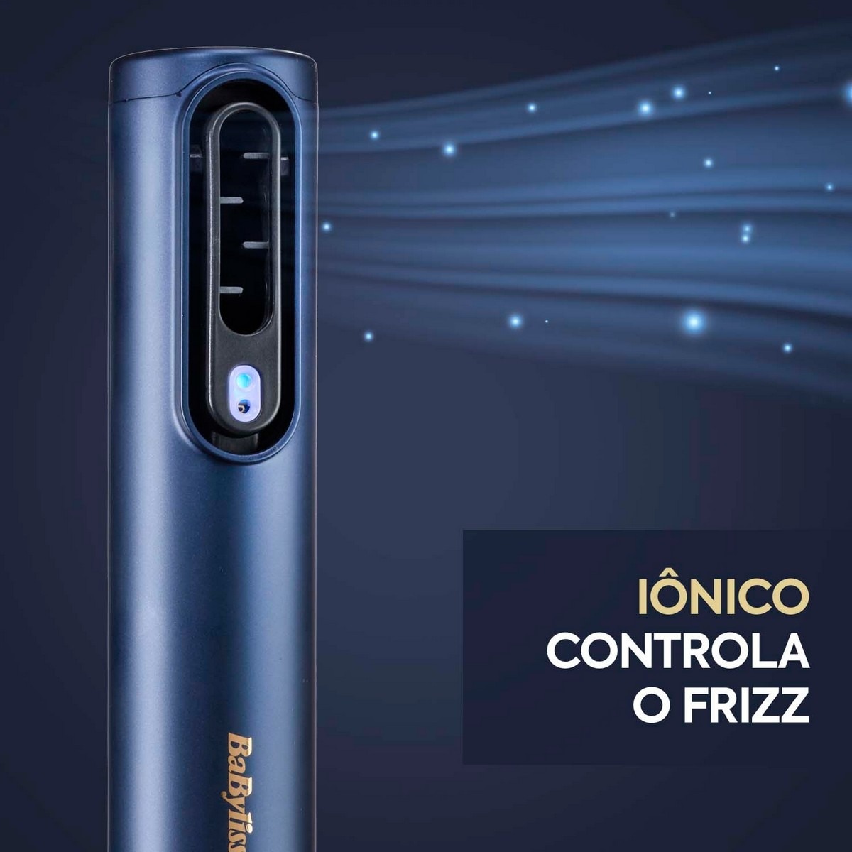 Secador, Alisador e Modelador de Cabelo BaByliss Air Wand 3 em 1 - Cabelo Molhado ou Seco, Motor Digital, 123 km/h, Modo Ultra-Care, Anti-Frizz Azul-13