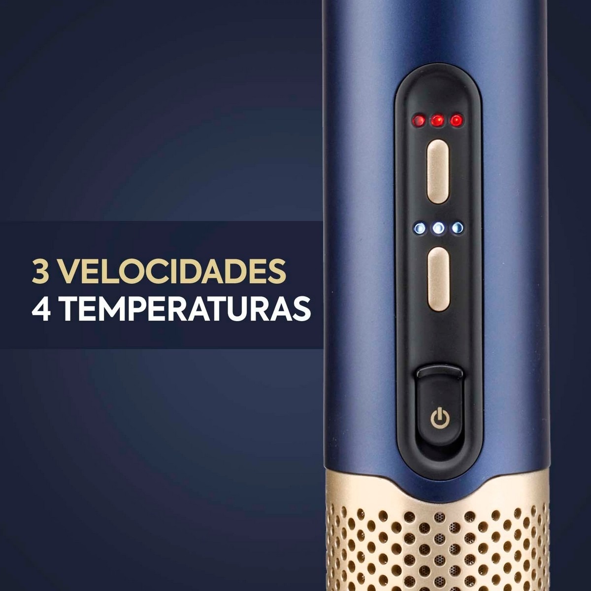 Secador, Alisador e Modelador de Cabelo BaByliss Air Wand 3 em 1 - Cabelo Molhado ou Seco, Motor Digital, 123 km/h, Modo Ultra-Care, Anti-Frizz Azul-11