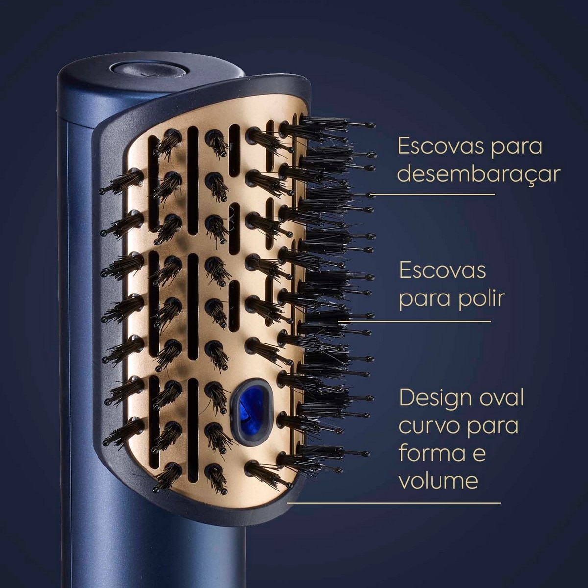 Secador, Alisador e Modelador de Cabelo BaByliss Air Wand 3 em 1 - Cabelo Molhado ou Seco, Motor Digital, 123 km/h, Modo Ultra-Care, Anti-Frizz Azul-9