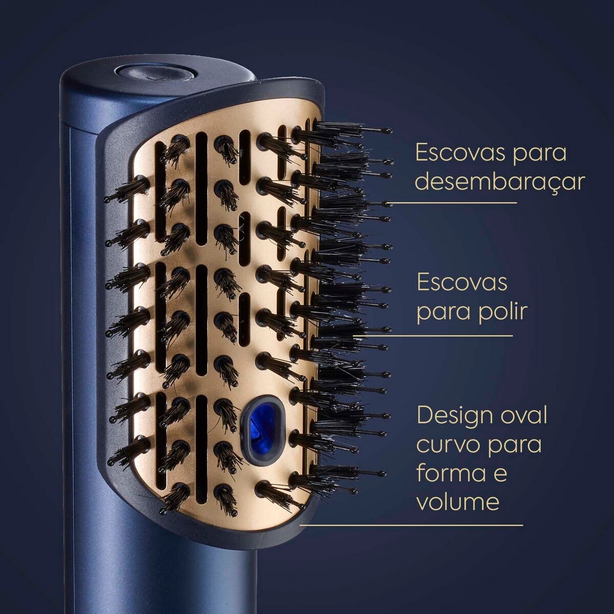 Secador, Alisador e Modelador de Cabelo BaByliss Air Wand 3 em 1 - Cabelo Molhado ou Seco, Motor Digital, 123 km/h, Modo Ultra-Care, Anti-Frizz Azul-9