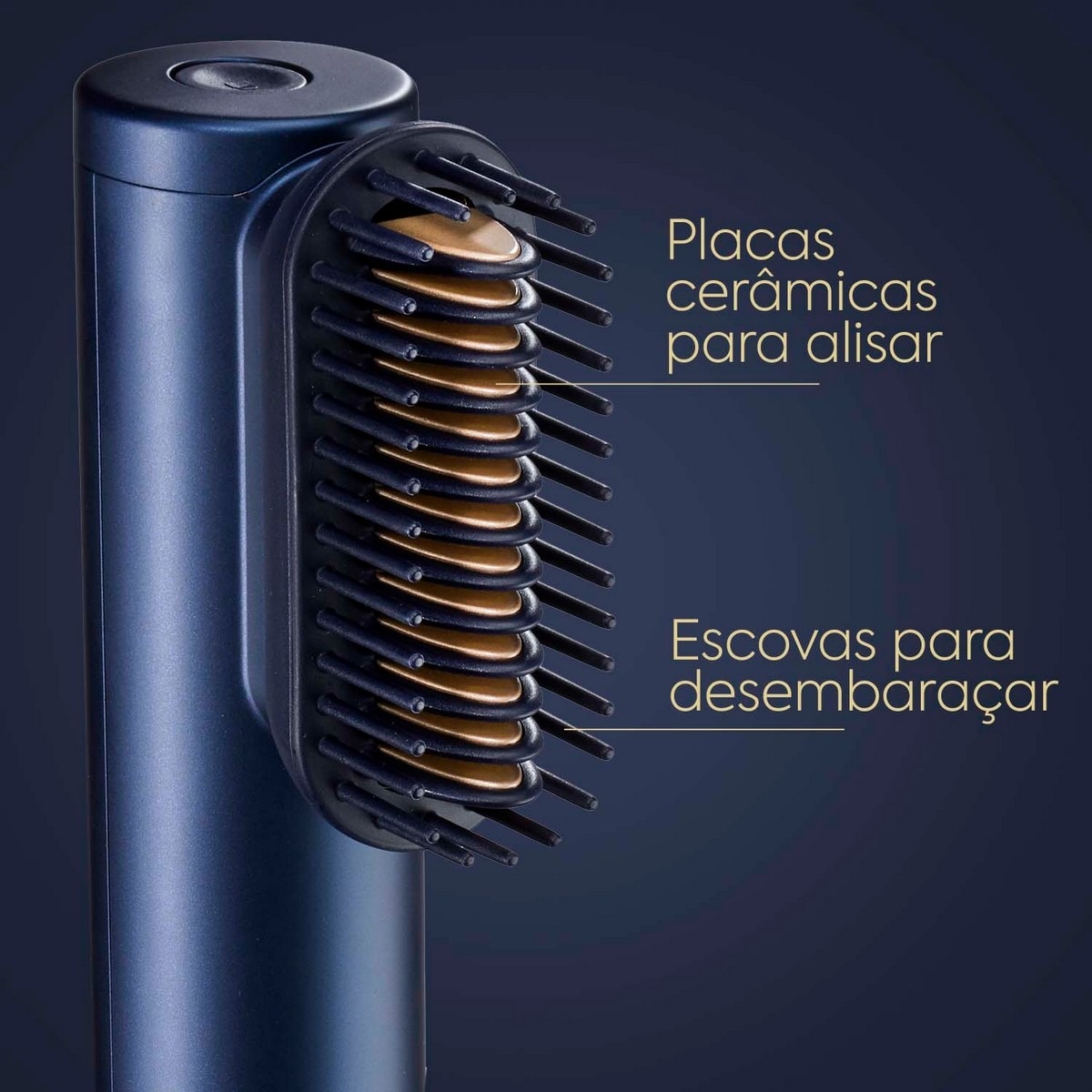 Secador, Alisador e Modelador de Cabelo BaByliss Air Wand 3 em 1 - Cabelo Molhado ou Seco, Motor Digital, 123 km/h, Modo Ultra-Care, Anti-Frizz Azul-7
