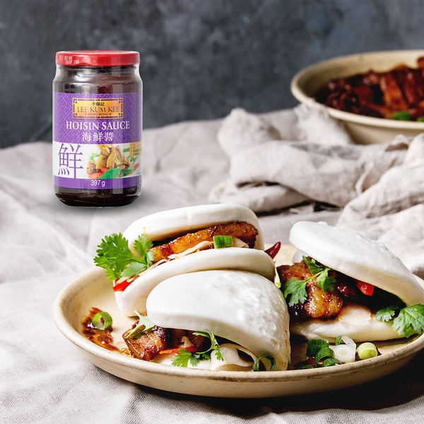 Hoisin süßsaure Sauce mit Soja Behälter 397 g