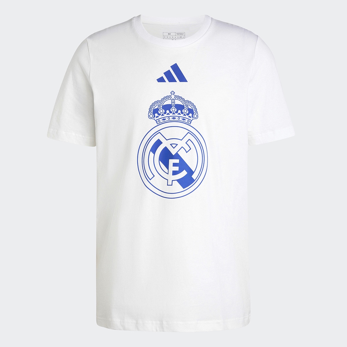 T-shirt de Homem Real Madrid CF DNA Gr Tee Branco / Azul-6