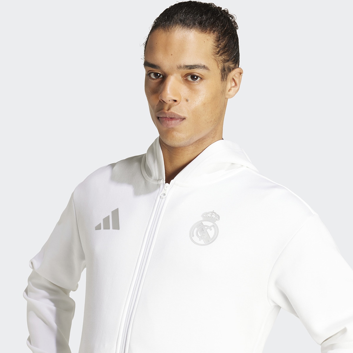 Casaco de Homem Real Madrid CF Anth Jkt Branco-3