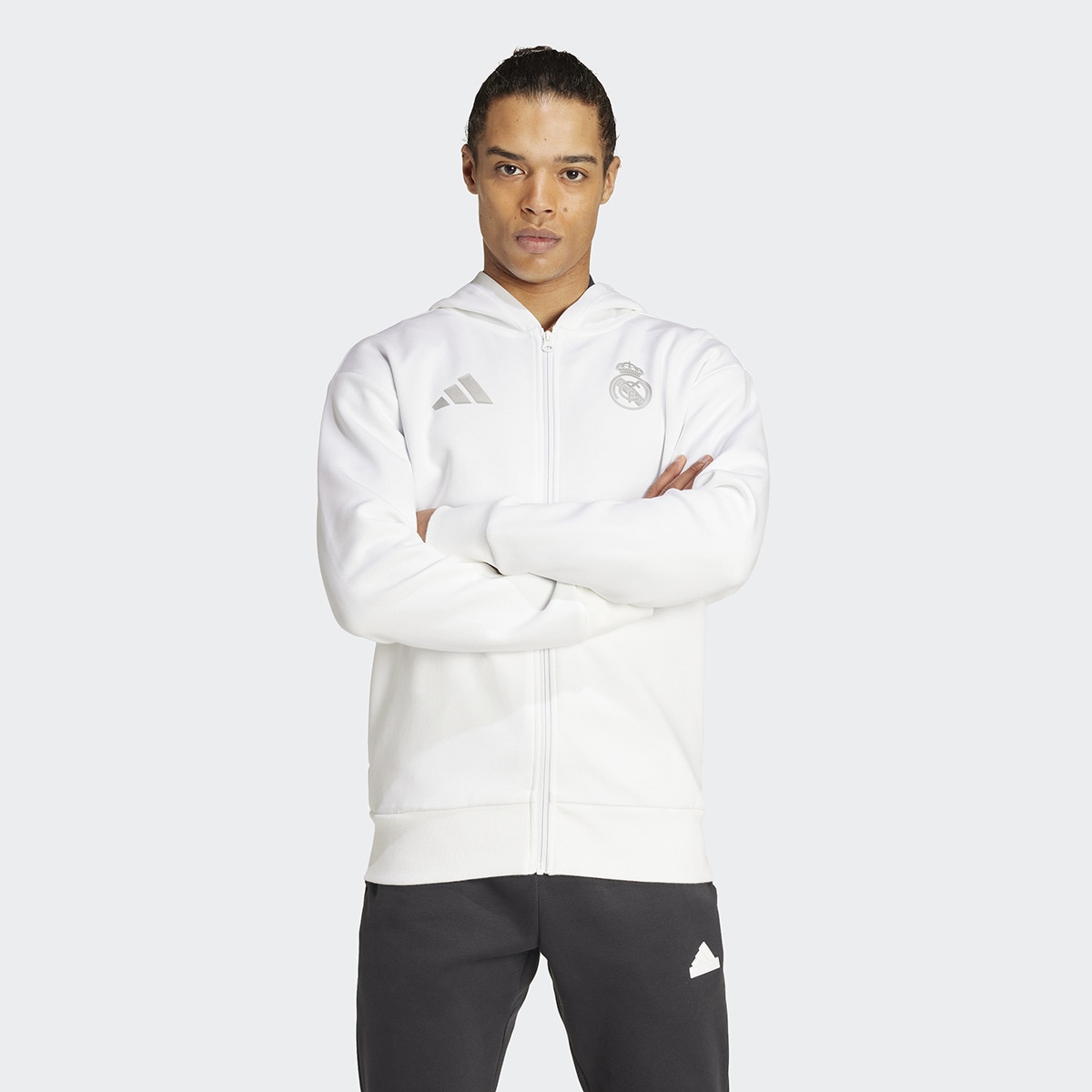 Casaco de Homem Real Madrid CF Anth Jkt Branco-1