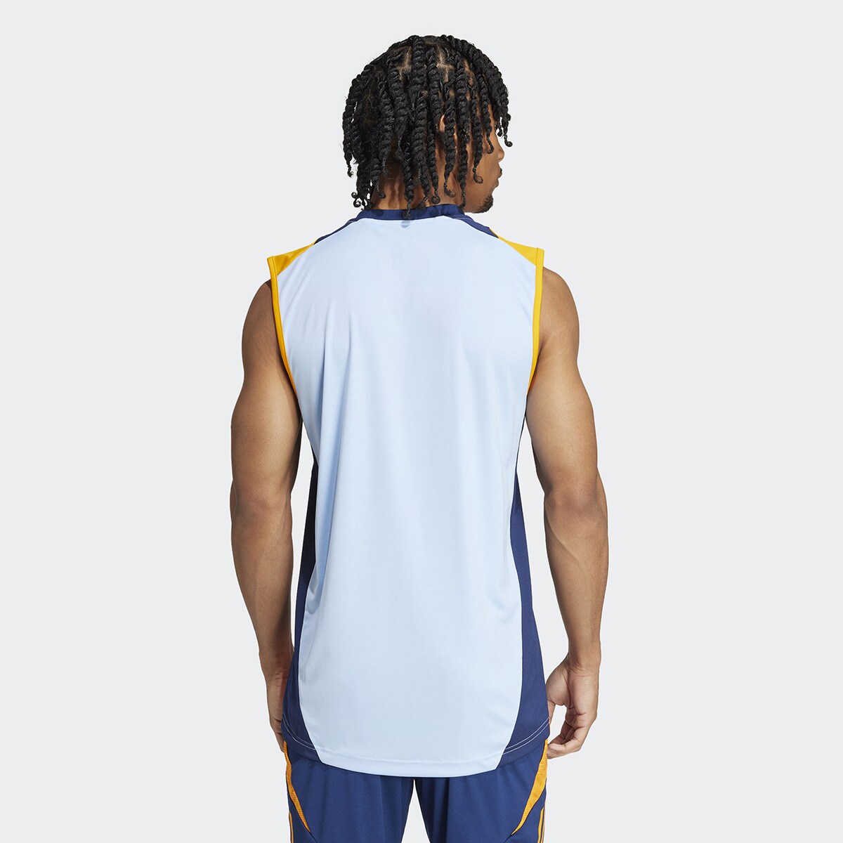 T-shirt de Homem Real Madrid CF Sl Jsy Azul / Laranja-2