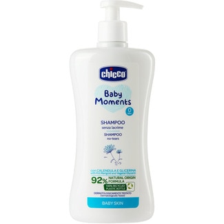 champú infantil Baby Moments con caléndula y glicerina dosificador 500 ml - Chicco