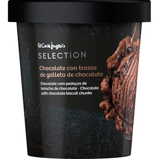 Gelado de Chocolate com Pedaços de Bolacha de Chocolate embalagem 500 ml - El Corte Inglés Selection