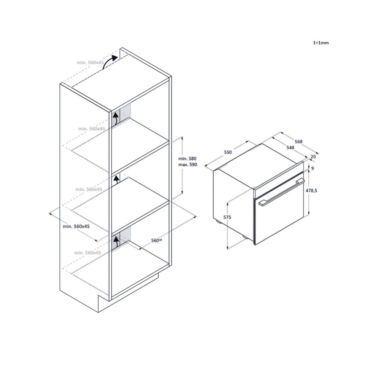 Forno Multifunções Haier H6 ID46G3YTB Pirolítico com Guia Telescópica e de 78 Litros - Preto Preto-11