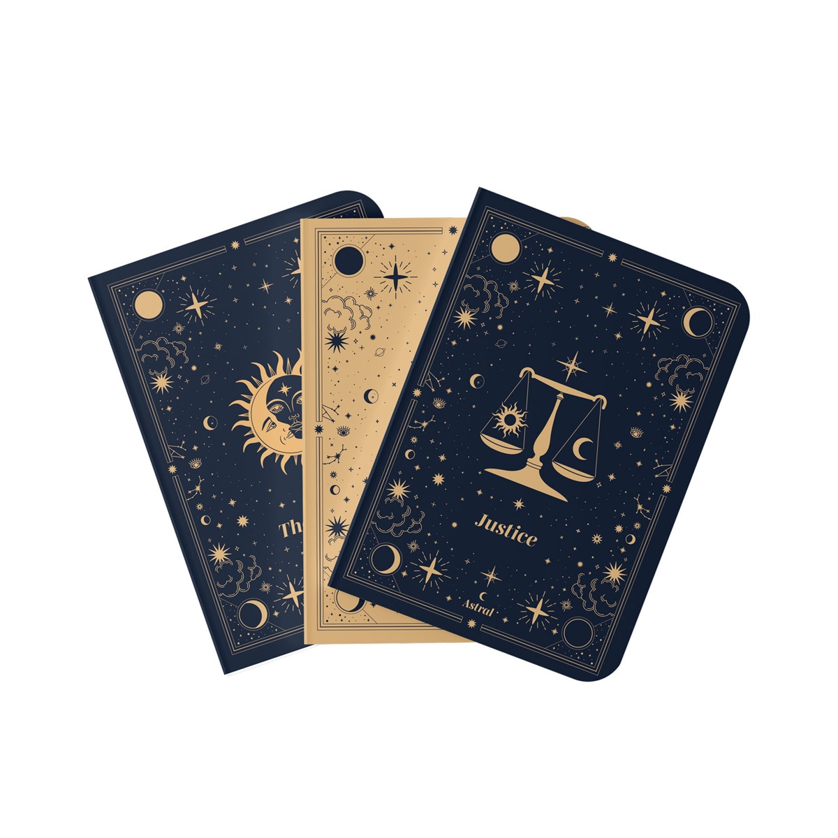 Imagem 0 de Pack 3 cadernos A6 Astral Erik azul