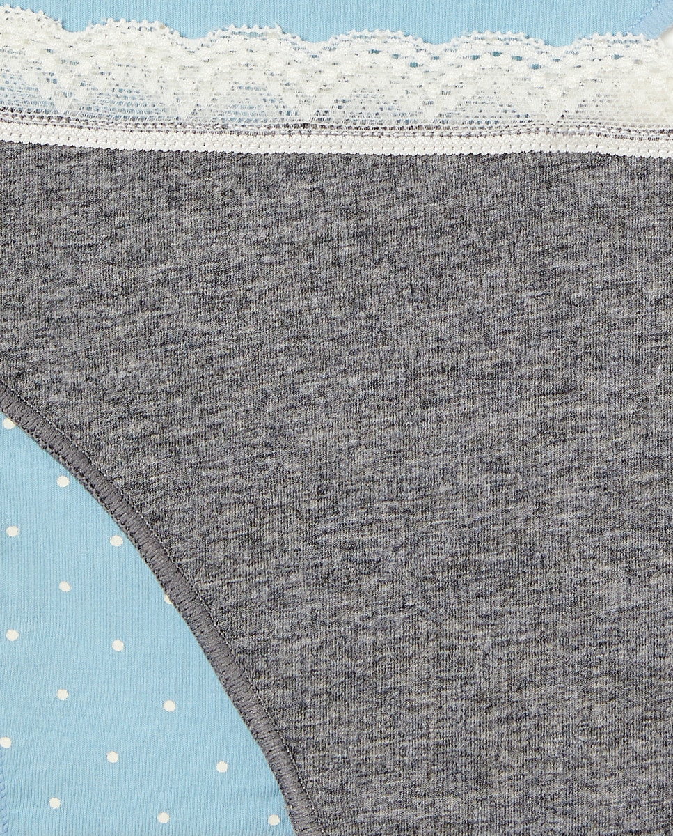 Pack de Sete Tangas Cinzento-escuro-4