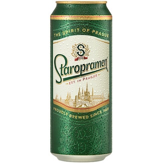 cerveza rubia checa tipo Pilsner lata 50 cl - Staropramen
