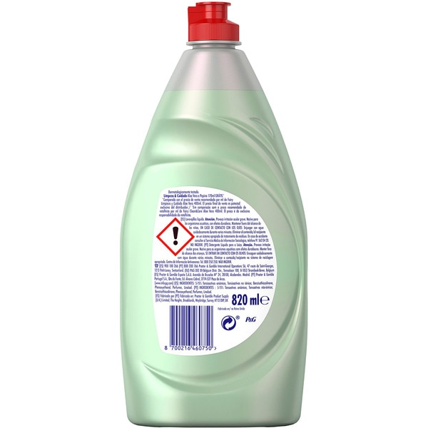 Limpieza y Cuidado Handgeschirrspülkonzentrat mit Aloe Vera und Gurke Flasche 650 ml