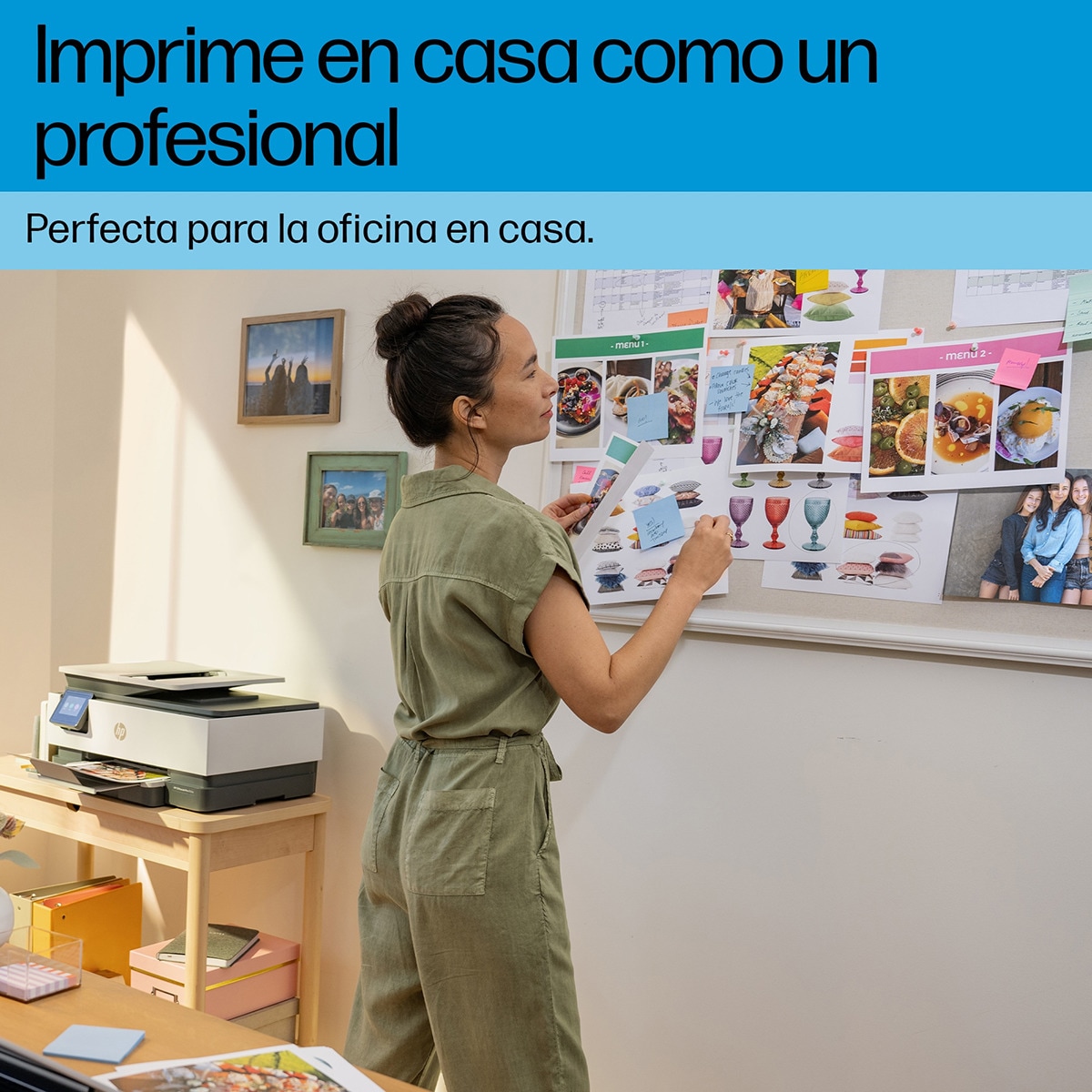 Impresora Multifunción HP OfficeJet Pro 8135e, Fax, Wi-Fi, compatible con Instant Ink Blanco / Azul-9