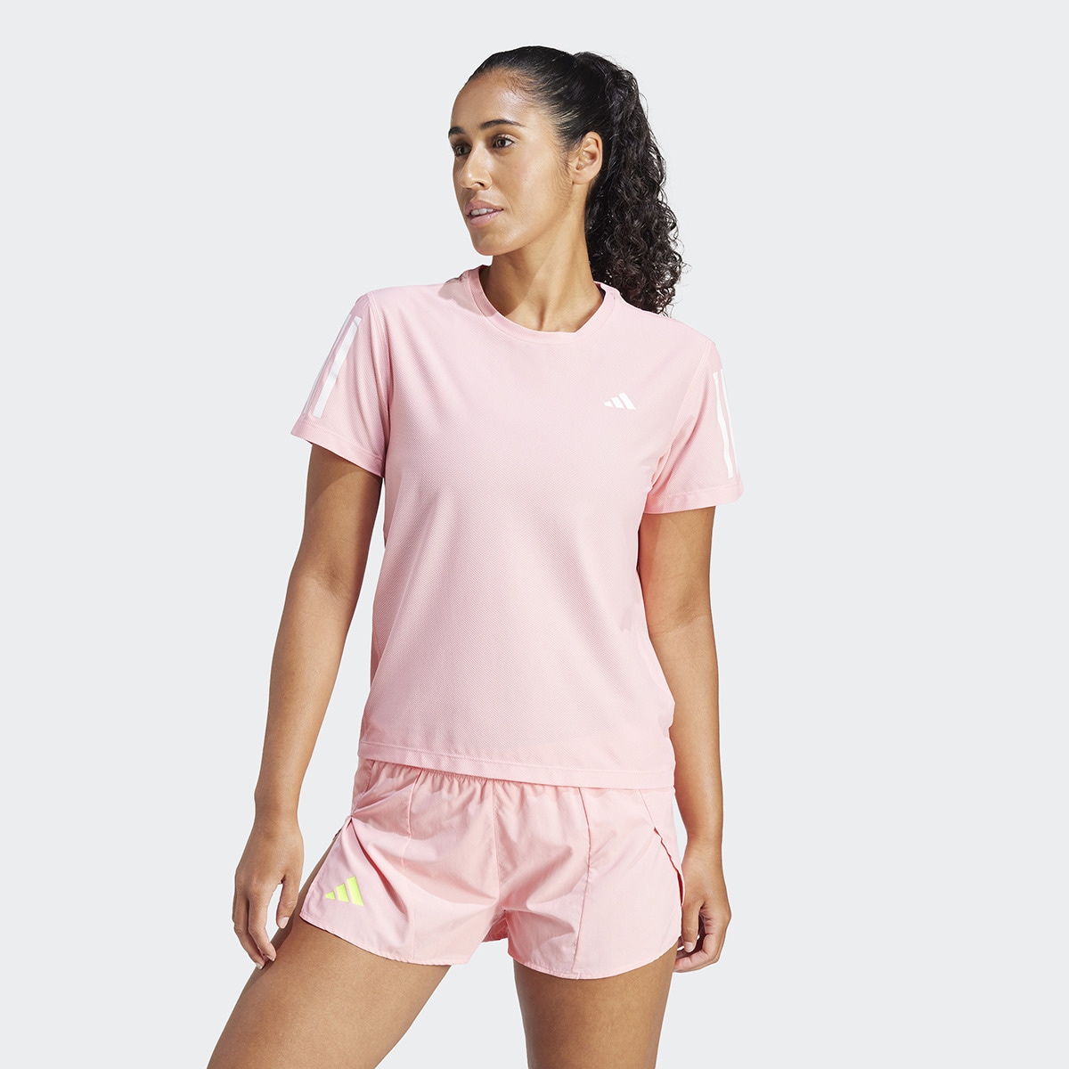 T-shirt de Mulher Own The Run Rosa-1