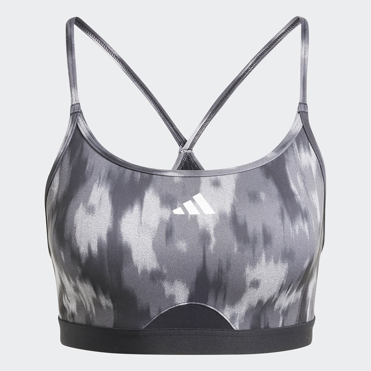 Soutien de Mulher Aeroreact Training Essentials Light-Support Allover Print Flower Cinzento-4