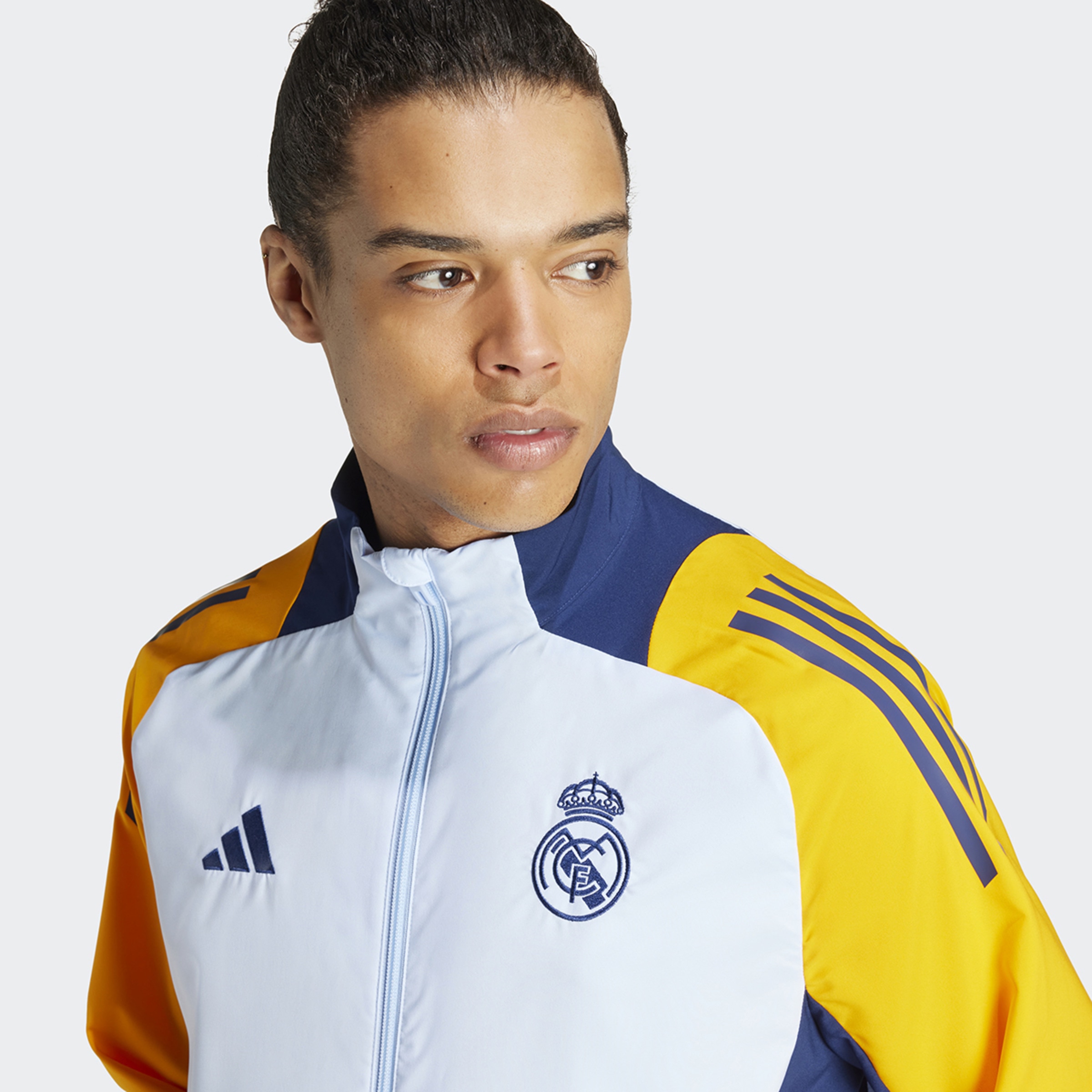 Casaco de Homem Real Madrid CF Pre Jkt Y Azul / Laranja-4